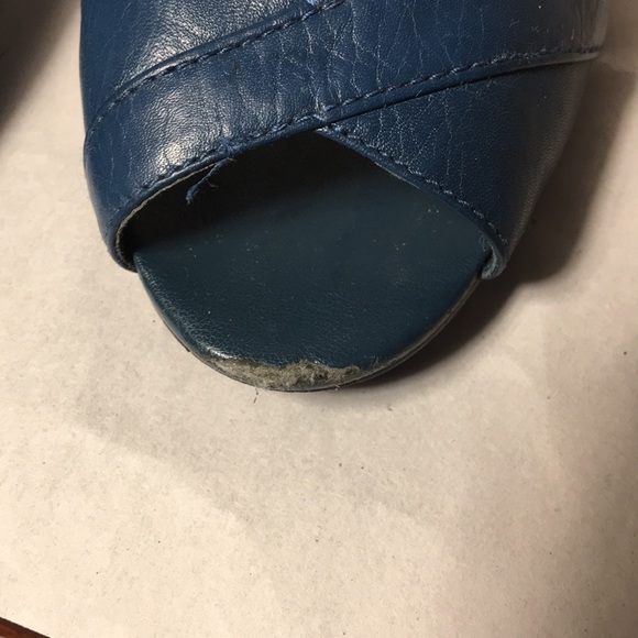 💥SALE $10💥 Steve Madden blue open toe pumps 8 - Picture 8 of 8